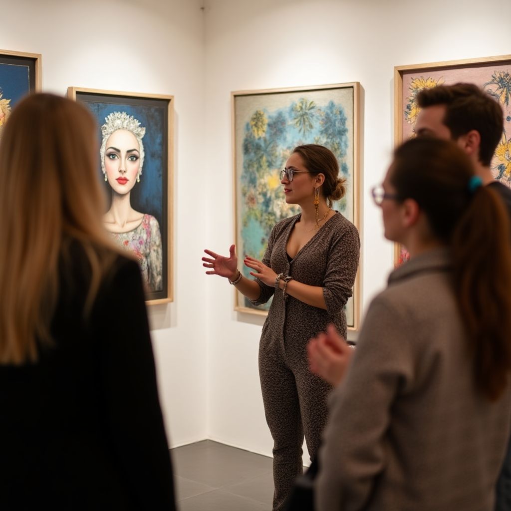 Olivia, an arts and culture guide with artistic style