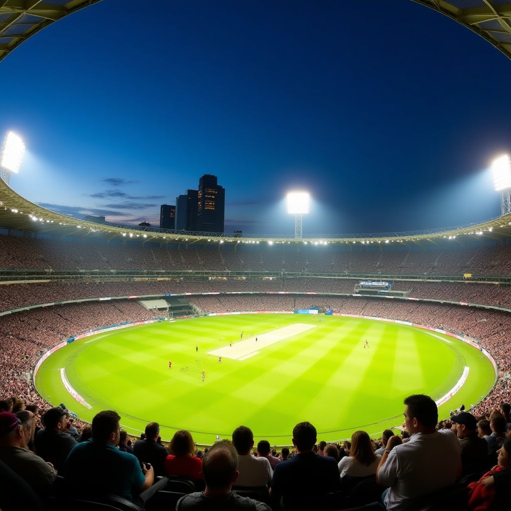 Melbourne Cricket Ground during a major sporting event